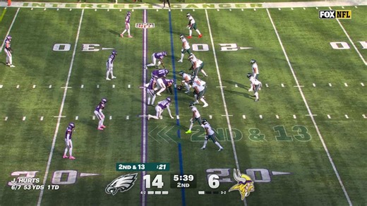 Eric Wilson's sack of Hurts goes for a 7-yard loss