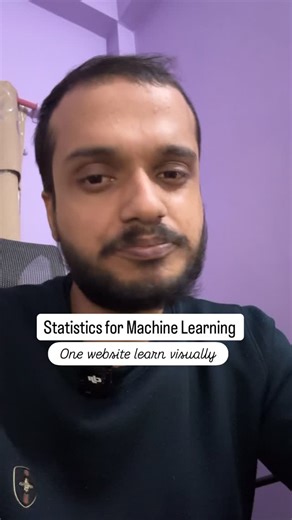 Swikar Codes | Spreading Coding Culture and Computer Science on Instagram: "Learn statistics for machine learning using this website"