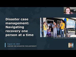 Disaster case management: Navigating recovery one person at a time webinar