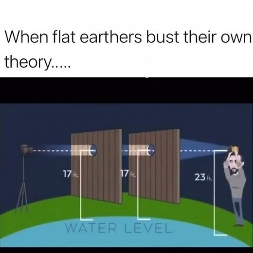 Flat earther gets exposed meme