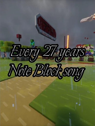 Every 27 years Note Block song #minecraft #shorts #music