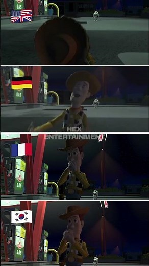 Woody Crying in different languages #toystory