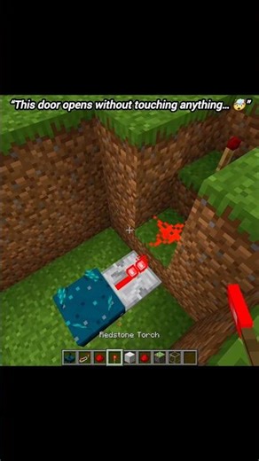 This Minecraft Door Opens Automatically 😳 #minecraft