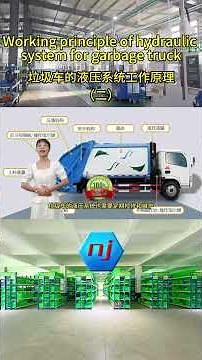 Working principle of hydraulic system for garbage truck