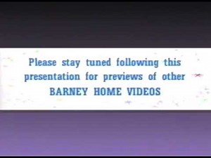 Barney Home Video "Please Stay Tuned" Screen (1994-1999) (1994-1996 Version) (Silent Variant)