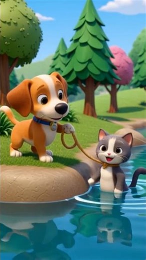 Baby Cartoon | Cat Shorts | Baby Shorts #ai #cat #funny #dog #shorts