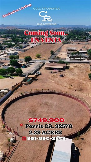 🐴 Rancho en VENTA 📍Perris CA 92570