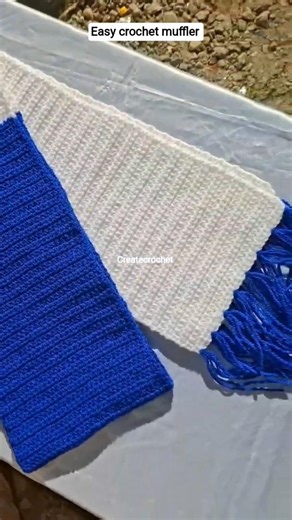 easy crochet muffler, comment for the tutorial 👇🏻 #crochet #crochetpatterns #ytshorts