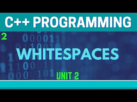 Whitespaces in C++(Urdu/Hindi)