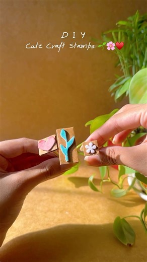 Cute Craft Stamps🌱🌸❤️ #diy #tutorial #trending #viral #tutorial #craft #cute #trendingtopic #fyp