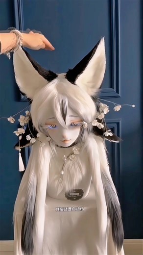 Hand-stitched animal head custom orders, fully handmade. #tutorial #fursuit #shorts #tutorials #fyp