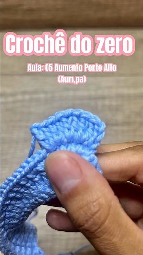 AUMENTO DE PONTO ALTO no Crochê: Aprenda do Zero Sem Errar! #croche #crochêparainiciantes #pontoalto