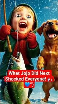 Jojo’s Ice Fishing Prank 🎣 | Funny Winter Story of Lisa & Jojo |🐶 #shorts #viral #dog #cartoon #cute