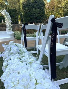 Row Reserved Ribbon for Wedding Chair During Wedding Ceremony or Wedding Reception. Reserved Ribbon for Reserved Bow for Wedding Chair. - Etsy