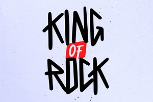 King of Rock Heavy Metal Font, a Blackletter Font by doffdog
