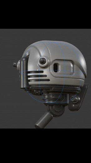 Here's a bit of the process of designing a sci-fi droid using the non-destructive primitive workflow in 3D Modeler... (Part 1). . #3D #conceptart #concept #3DModeler #droid # | Pablo Munoz G.