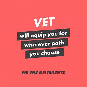 What is VET? And more importantly, what does this mean for high school? 🤔 P.S. No we don’t mean the place you take your pet to when they are sick. 😉 Learn how it can increase your schooling options: https://www.wethedifferents.qld.edu.au/how-doing-vet-while-in-school-can-increase-your-options/ | Queensland Department of Education