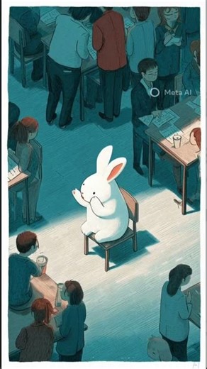 “The white rabbit’s first day at school “ #cartoon #babycartoon #youtubeshorts #rabbit