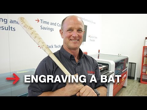 Laser Engraving a Baseball Bat | Engrave wood bat | Trotec