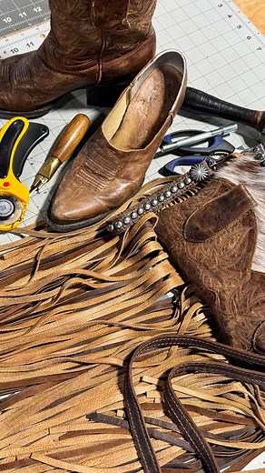 3.3K reactions · 183 shares | They say if the boot fits… make it a bag!  This Bucker was made from a pair of boots—literally.  Still wearable, still Western, just with a little less top and a whole lot more style!  Watch close… those boots under the jeans? Yep, same pair.  They’ll never know….  #BootBag #WesternStyle #CustomLeather #DCLReel #FromBootToBag #HandmadeInTexas | Designer Custom Leather | Facebook