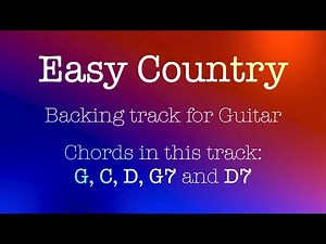Easy Country, backing track for Guitar, G major, 140bpm. G, C and D! Play along, practice, enjoy!