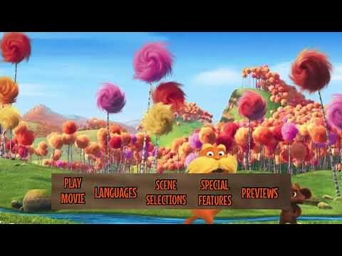 Dr. Seuss The Lorax 2012 DVD Menu Walkthrough