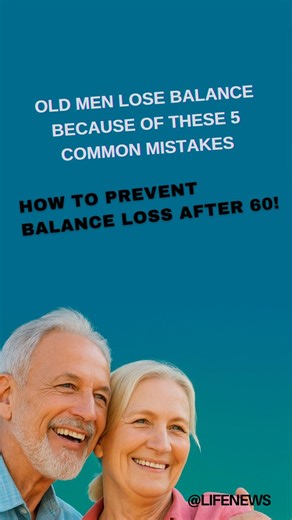 After 60, losing balance isn’t just a sign of aging — it’s a warning signal from your body. Doctors say most older men lose balance not because of weakness, but because of five daily habits that quietly damage coordination, muscles, and nerves. The good news? You can restore your balance and confidence at any age — if you know what to avoid and what to strengthen. In this video, you’ll discover the 5 common mistakes that cause balance loss after 60, and what you can do starting today to walk tal