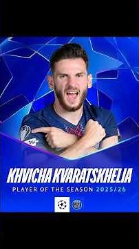 Kvara is voted best player of the Champions League #psg #kvaratskhelia #championsleague