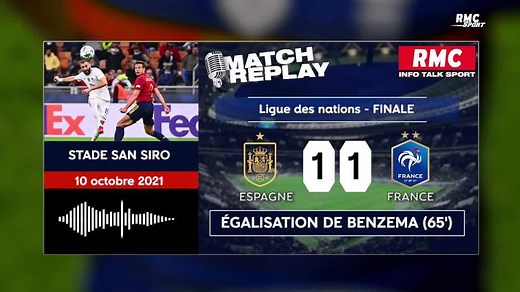 France 2-1 Espagne : Le goal replay de la victoire renversante des Bleus avec les commentaires de RMC