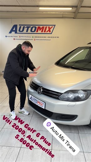 📌 VW Golf 6 Plus • Viti 2009 • Motorr 1.6 nafte • Kambio Automatike • Navigator • Klima • Radio cd • Xhama pasqyra elektrike • Sensore parkimi para mbrapa • Dy çelesa • Liber sherbimi vw 📌 Çmimi 5.800 euro (dokumenta te paguara). 📌 Tel. 0695500905 #automix #automixtirana #tirana #merrjep #shitje | Auto Mix Tirana