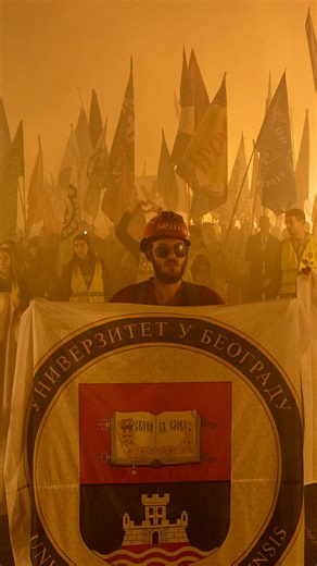 29K views · 956 reactions | One year after 16 people were killed when the roof at a railway station in Novi Sad, Serbia, collapsed, thousands took to the streets to protest the government. | DW News | Facebook