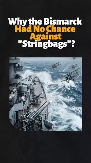 💥Why the Bismarck Had No Chance Against Stringbags? #Bismarck #ww2