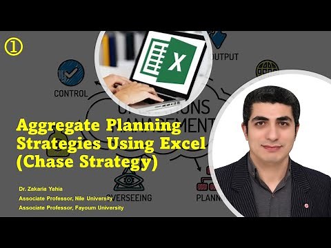 Aggregate Planning Using Excel | Chasing Strategy
