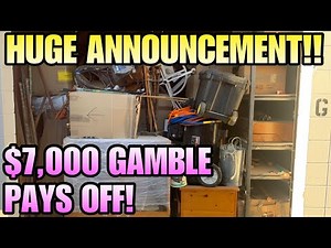 $7000 STORAGE! HUGE ANNOUNCEMENT! I bought an abandoned storage unit!
