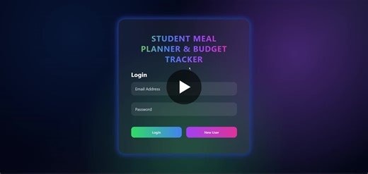 Student Meal Planner & Budget Tracker: Web Development Project | Vishaal T.N posted on the topic | LinkedIn
