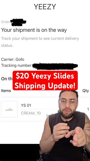 $20 Yeezy Slides Shipping Update! #yeezy #yeezyslides