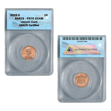2025 PR70 DCAM ANACS Abraham Lincoln Cent Coin | HSN