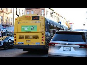 [RARE] MTA NYCT: 2018 NFI XD40 #7540 on the B63 to Bay Ridge departing 5 Av/48 St