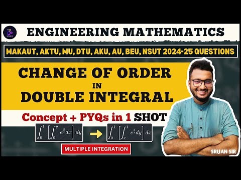 Double Integral | Change of Order | PYQs | Multiple Integral | Differential Calculus