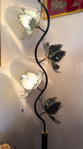 some fun estate sale finds from this weekend :) so happy i got to see the floral lamp in person. #antique #estatesale #thrifting