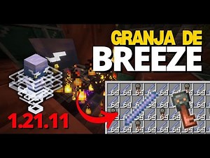Cómo Hacer una GRANJA de BREEZE en Minecraft 1.21.11 ⚡ Tutorial Fácil y Eficiente