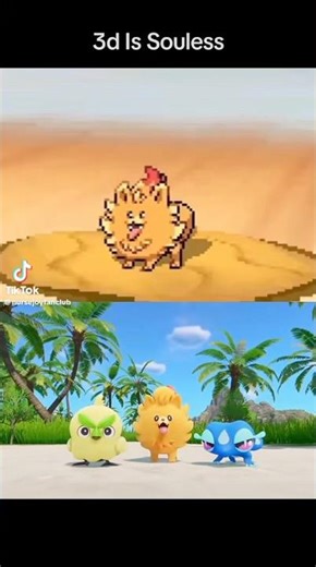 3D vs 2D Pokémon Winds and Waves 😈😈