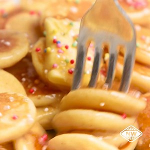 126K views · 1K reactions | PANCAKE CEREAL 丹籠 Yes, you heard it right. This is a thing and we can't wait for you all to try it! Tag a brunch lover who needs to try this ‍♀️ #PancakeCereal #NextBigThing | New World | Facebook