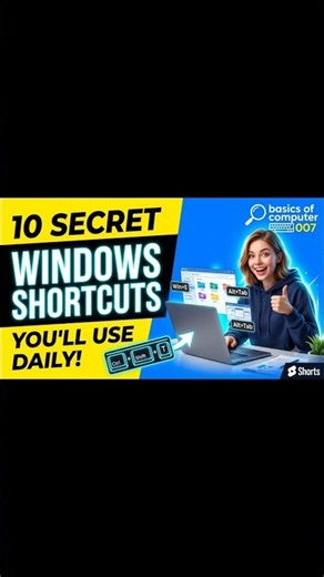 10 Secret Windows Shortcuts You’ll Actually Use Every Day ⌨️⚡