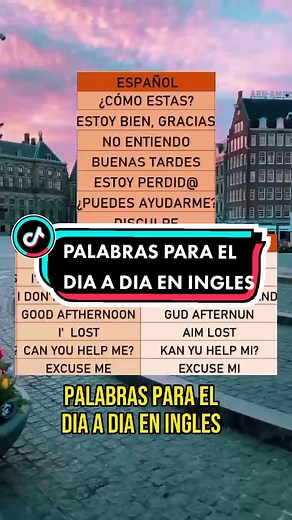 ¡PALABRAS PARA EL DIA A DIA! SIGUE ESTA CUANTA PARA MAS CONTENIDO! #inglesprincipiante #inglesrapido #inglesbasico #tutorial #ingles #aprendeingles