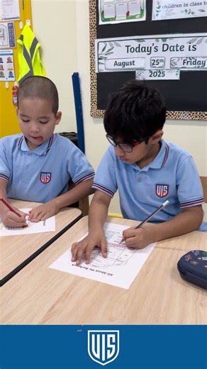 Grade 1 students worked on their “All About Me” backpacks, expressing their unique personalities