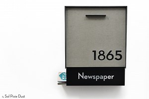 Newspaper Holder for My Mailboxes Type 1,2,3,4 - Hollow Aluminum Profile - ( Purchasable Only With My Mailboxes ) - Etsy