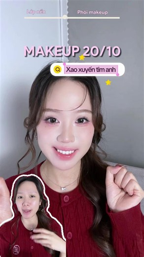 Tutorial makeup 20/10 xao xuyến tim anh ❤️ #janehere #janehereofficial #bomcosmetic #8nămBOMrộsắc #CộngTácVớiBOMCosmetics