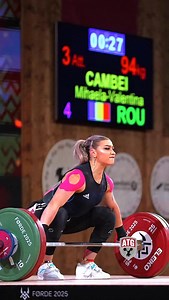 Mihaela Valentina Cambei (53kg Romania 🇷🇴) 94kg / 207lbs Gold Medal 🥇 2025 World #weightlifting championships! | All Things Gym