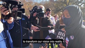 233K views · 2.2K shares | Our work does not end here. Now is our chance to center people’s material needs in our politics — needs like breathable air, an end to endless wars, and investing in schools. It will take all of us to transform our vision into reality. Let's get to work and leave no one behind. | Ilhan Omar | Facebook